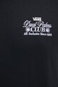 Vans tricou din bumbac VN000G5MBLK1 negru