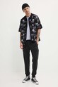 Vans tricou din bumbac VN000G5PCR21 violet SS24