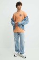 Vans tricou din bumbac VN000G68CR51 portocaliu SS24