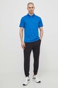 Tréninkové polo tričko Calvin Klein Performance 00GMS4K176 modrá SS24