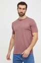 Calvin Klein Performance tricou de antrenament uni roz 00GMS4K159