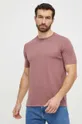 roza Kratka majica za vadbo Calvin Klein Performance Moški