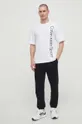 Bombažna kratka majica Calvin Klein Performance bela
