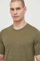 Fjallraven tricou sport Abisko Day verde F87197.620