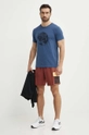 Бавовняна футболка Fjallraven Arctic Fox T-shirt блакитний