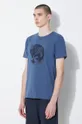 modrá Bavlněné tričko Fjallraven Arctic Fox T-shirt