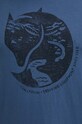 Bavlněné tričko Fjallraven Arctic Fox T-shirt F87220.534 modrá