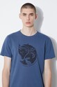 Fjallraven t-shirt in cotone Arctic Fox T-shirt F87220.534 blu