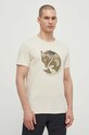 Îmbrăcăminte Fjallraven tricou din bumbac Arctic Fox T-shirt F87220.113 bej