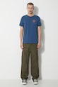 Majica kratkih rukava Fjallraven 1960 Logo T-shirt F87313.534 plava SS24