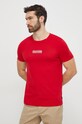 Odzież Tommy Hilfiger t-shirt bawełniany MW0MW34387 czerwony