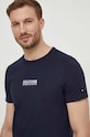 Tommy Hilfiger t-shirt bawełniany granatowy MW0MW34387