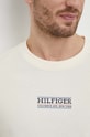 Tommy Hilfiger t-shirt bawełniany MW0MW34387 beżowy