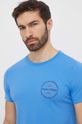 Odzież Tommy Hilfiger t-shirt bawełniany MW0MW34390 niebieski