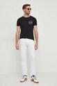 Бавовняна футболка Tommy Hilfiger MW0MW34390 чорний SS24