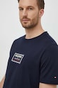 Tommy Hilfiger t-shirt bawełniany granatowy MW0MW34391