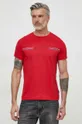 crvena Pamučna majica Tommy Hilfiger Muški