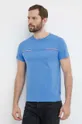 niebieski Tommy Hilfiger t-shirt bawełniany Męski