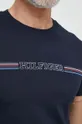 granatowy Tommy Hilfiger t-shirt bawełniany