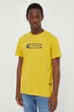 G-Star t-shirt bawełniany żółty D24365.336