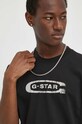 G-Star tricou din bumbac negru D24365.336