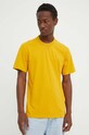 G-Star tricou din bumbac galben D24449.336