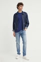 G-Star t-shirt bawełniany D24449.336 granatowy AW25