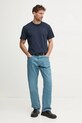 G-Star tricou din bumbac D24449.336 bleumarin AW25
