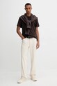 Хлопковая футболка G-Star Raw D24449.336 коричневый AW25