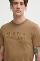 G-Star t-shirt bawełniany brązowy D24420.336
