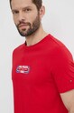 Bavlnené tričko Tommy Hilfiger MW0MW34429 červená SS24
