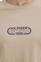 Bavlnené tričko Tommy Hilfiger béžová MW0MW34429