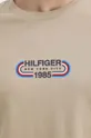 bež Bombažna kratka majica Tommy Hilfiger