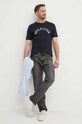 Tommy Hilfiger tricou din bumbac MW0MW34432 bleumarin SS24