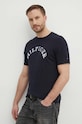 Памучна тениска Tommy Hilfiger тъмносин MW0MW34432