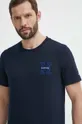 тёмно-синий Хлопковая футболка Tommy Hilfiger Мужской