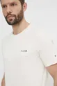 béžová Bavlnené tričko Tommy Hilfiger Pánsky