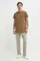 G-Star Raw t-shirt bawełniany brązowy