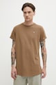 G-Star tricou din bumbac maro D16396.D565