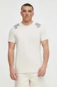 beżowy G-Star Raw t-shirt bawełniany