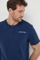 Pamučna majica G-Star Raw mornarsko plava D24435.D588