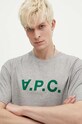 Pamučna majica A.P.C. T-Shirt River siva COFDW.H26324.PLB