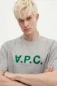 šedá Bavlněné tričko A.P.C. T-Shirt River
