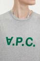 Pamučna majica A.P.C. T-Shirt River COFDW.H26324.PLB siva
