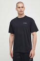 Columbia t-shirt bawełniany Black Butte 2071701 czarny SS25