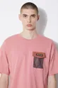 różowy Columbia t-shirt bawełniany Painted Peak