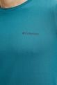 Columbia t-shirt bawełniany Rapid Ridge 1934824. turkusowy