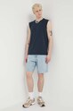 Superdry t-shirt bawełniany M6010820A.98T granatowy SS24