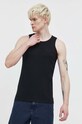 Superdry t-shirt bawełniany czarny M6010819A.02A