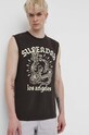 Superdry t-shirt bawełniany szary M6010817A.AWF